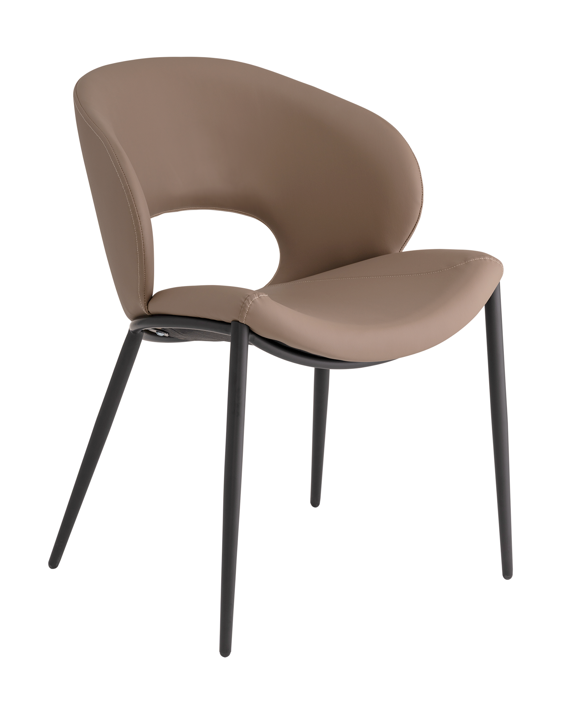 Стул Вивьен экокожа светло-коричневый