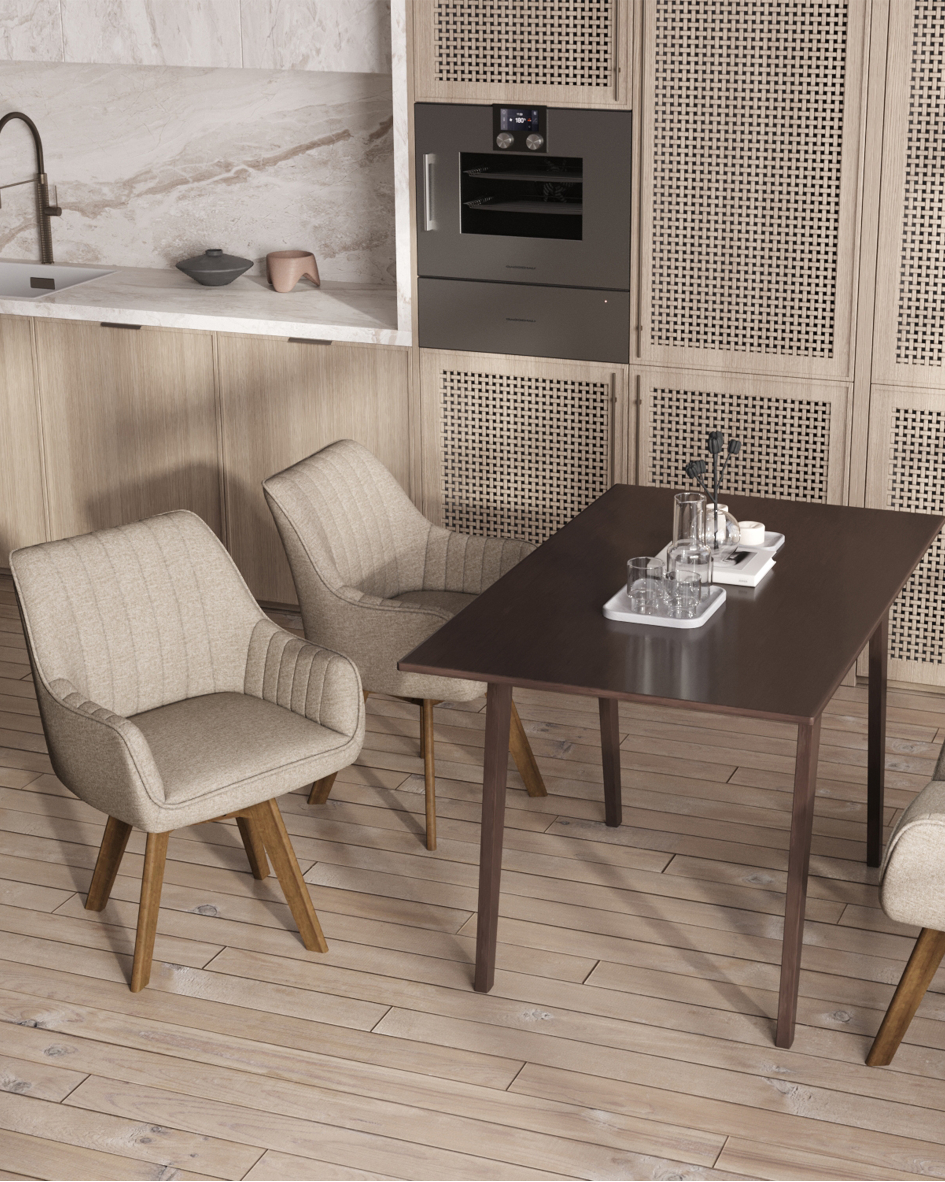 Стол обеденный GUDI 120*75 эспрессо — изображение 4