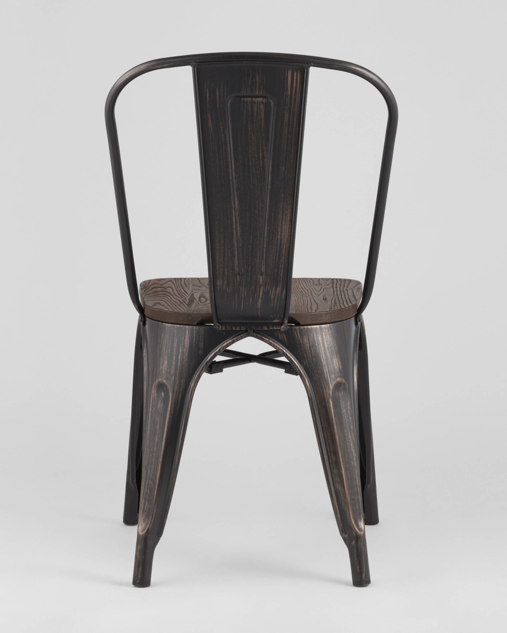 Стул TOLIX WOOD черный патина золото — изображение 7