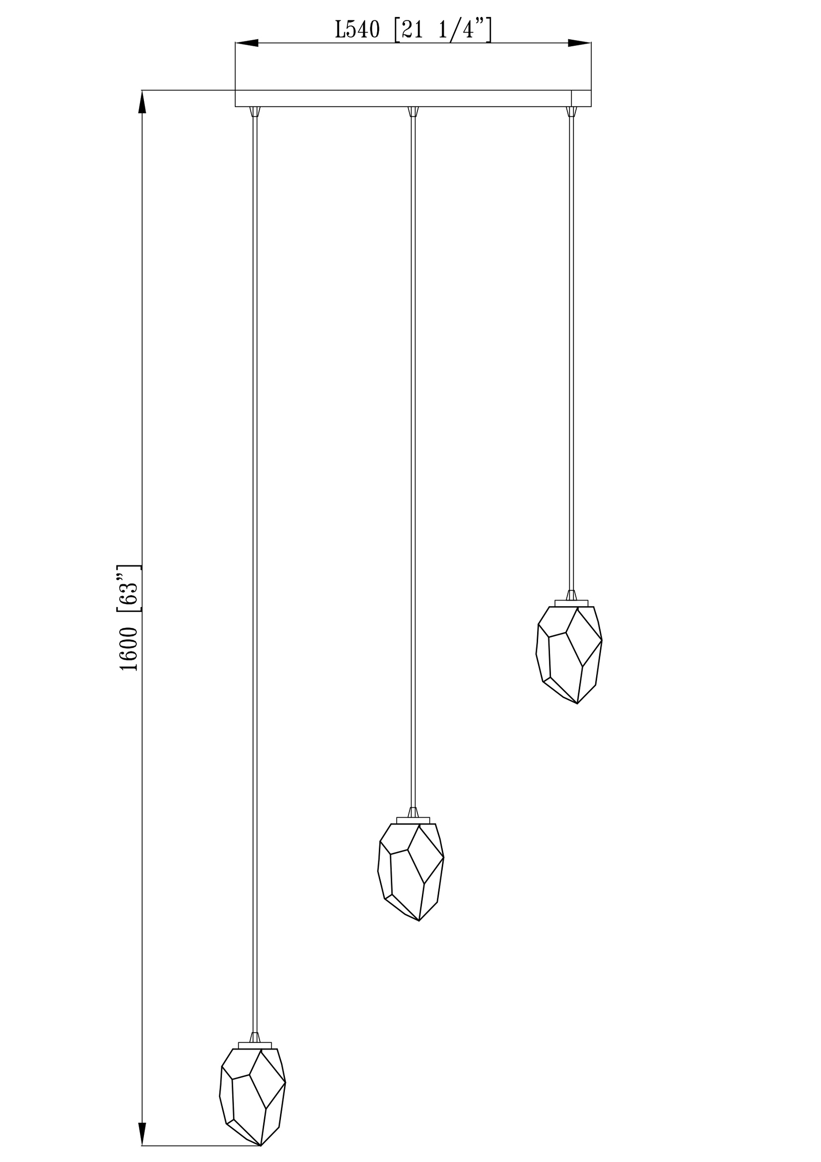Светильник подвесной Moderli V10310-3P Catris — изображение 6