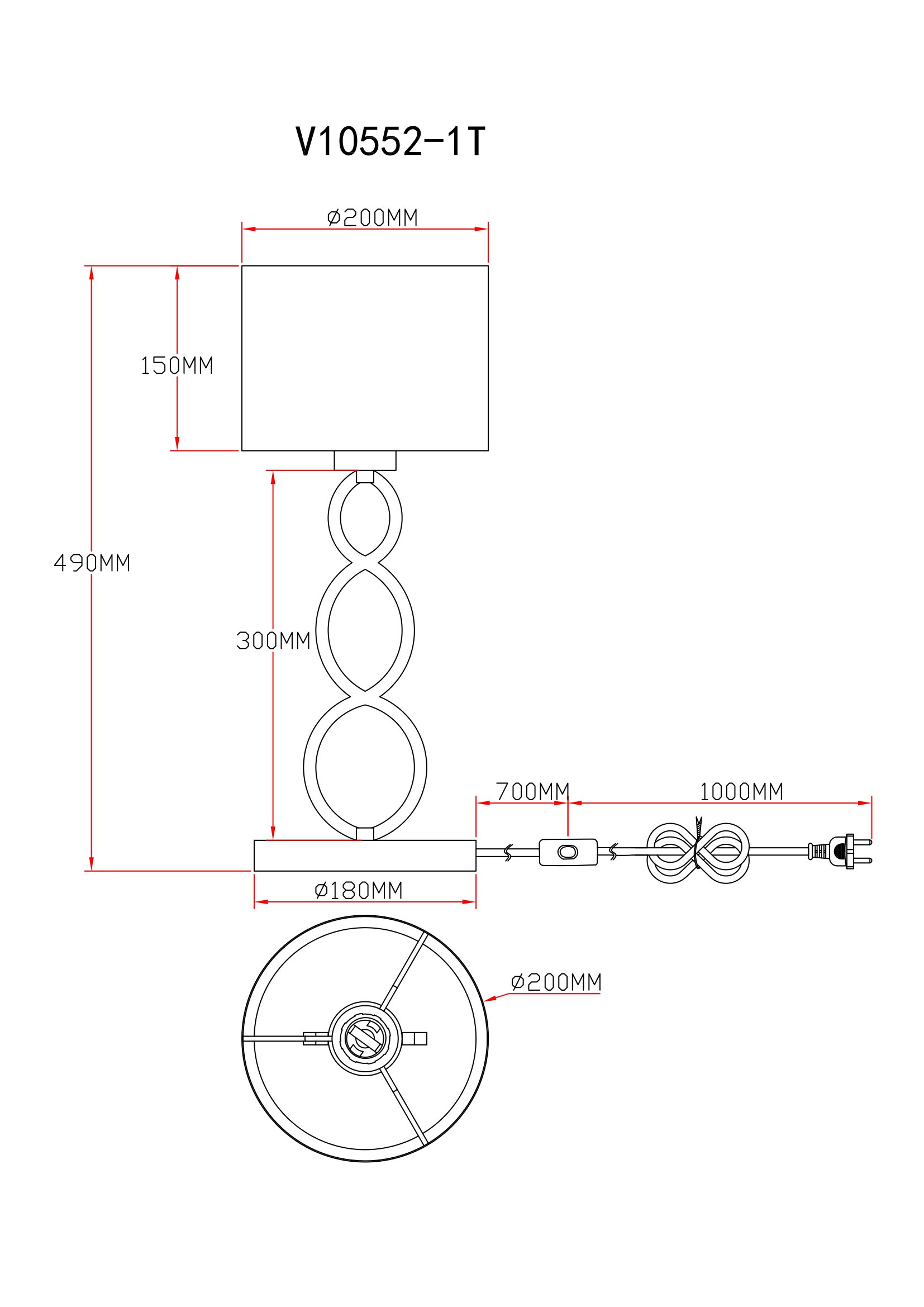 Лампа настольная Moderli V10552-1T Macadamia — изображение 6