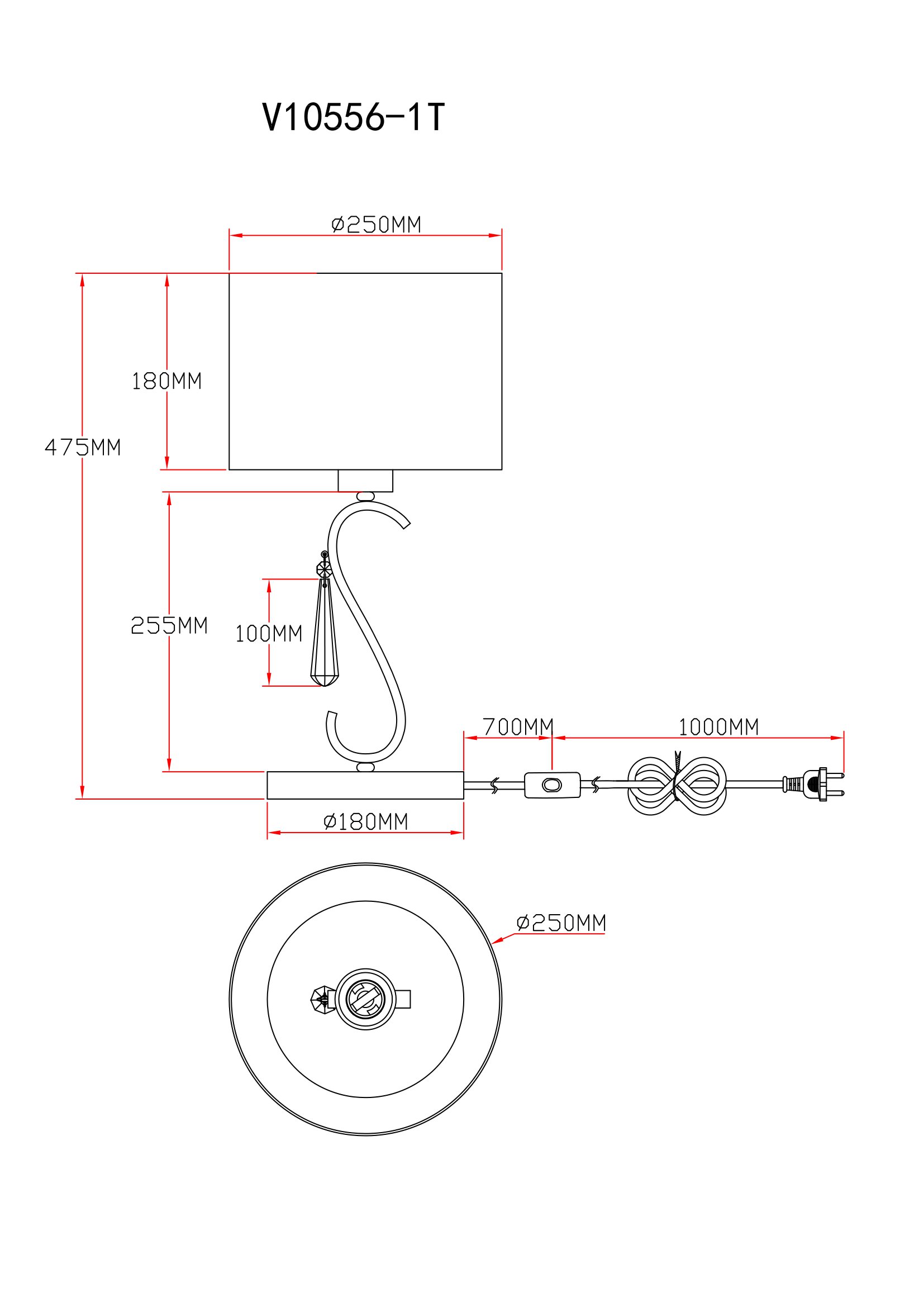 Лампа настольная Moderli V10556-1T Caramel — изображение 6