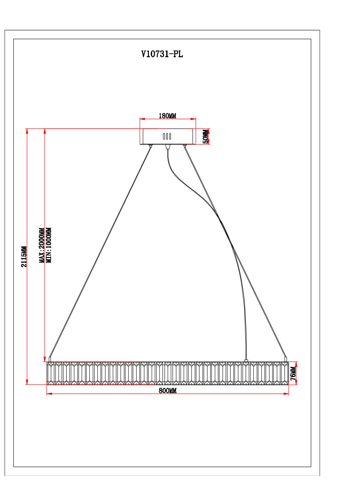 Люстра подвесная светодиодная Moderli V10731-PL Asti — изображение 10