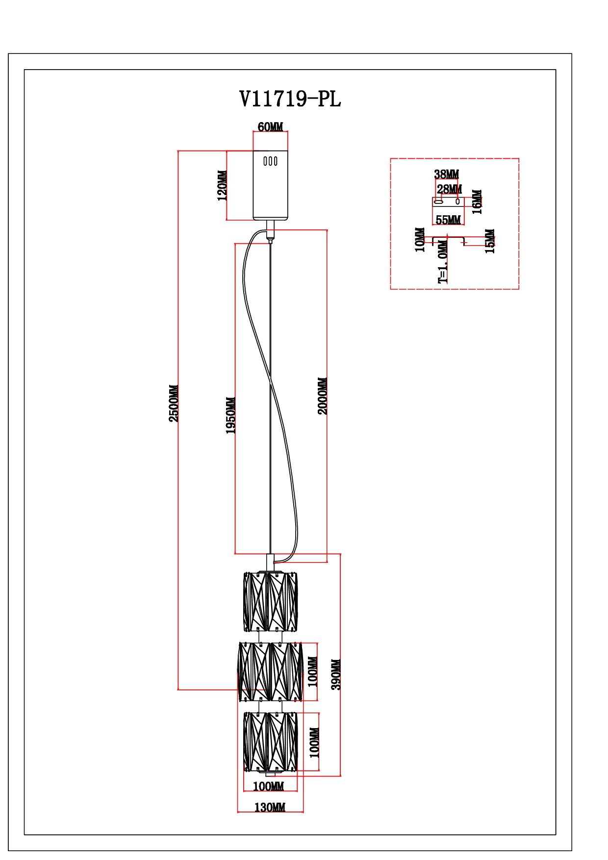 Светильник подвесной светодиодный Moderli V11719-PL Prismique — изображение 6
