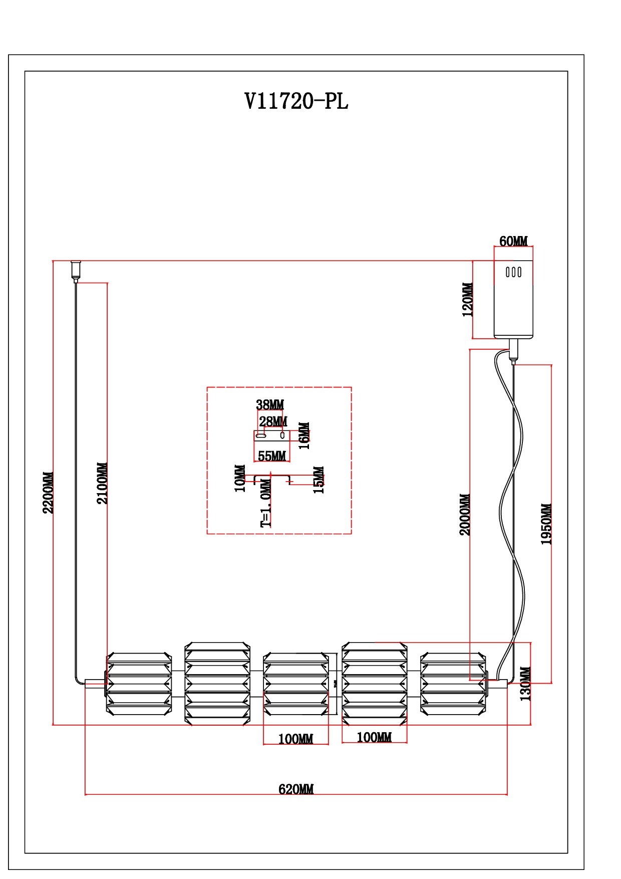 Светильник подвесной светодиодный Moderli V11720-PL Prismique — изображение 6