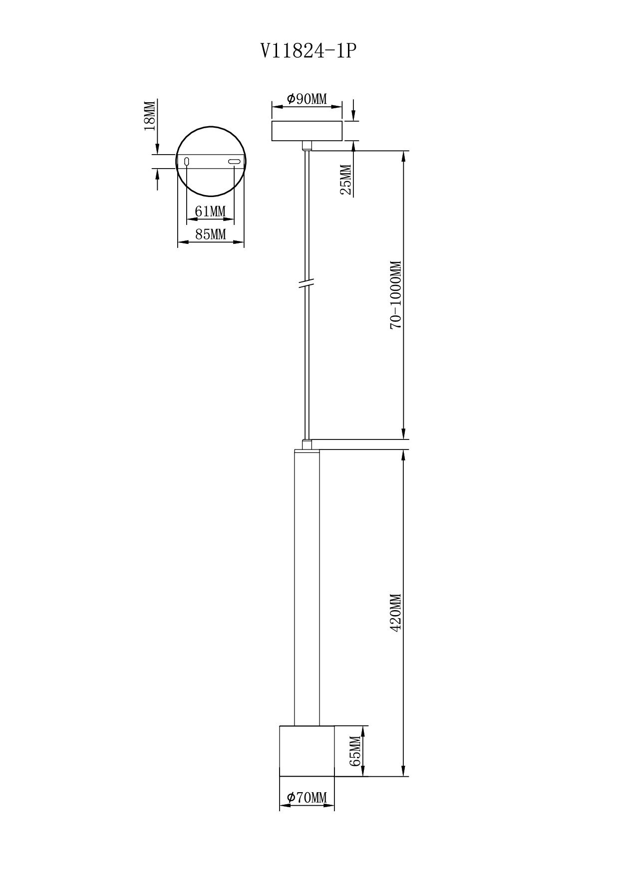 Светильник подвесной Moderli V11824-1P Malet — изображение 3