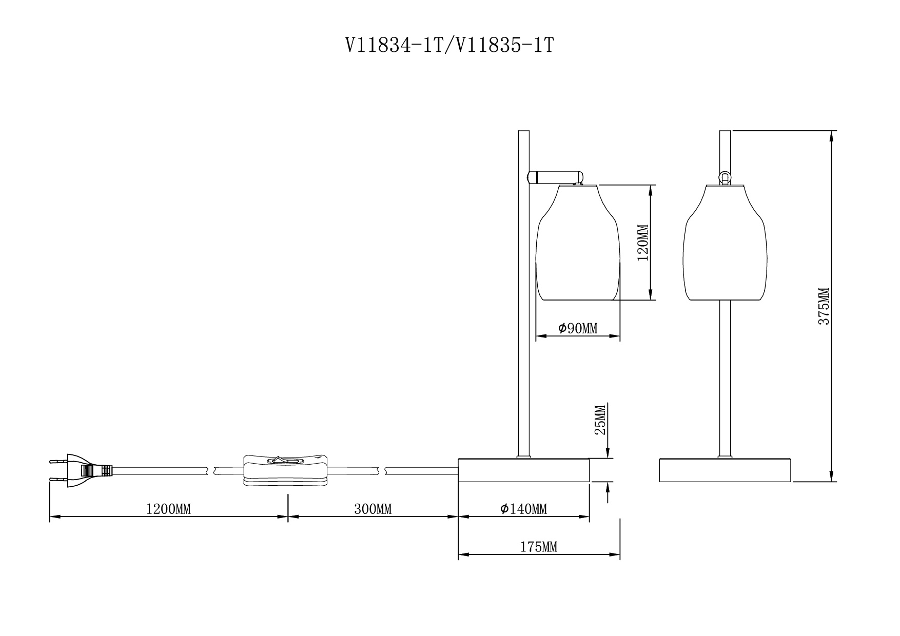 Лампа настольная Moderli V11835-1T Adalina — изображение 3