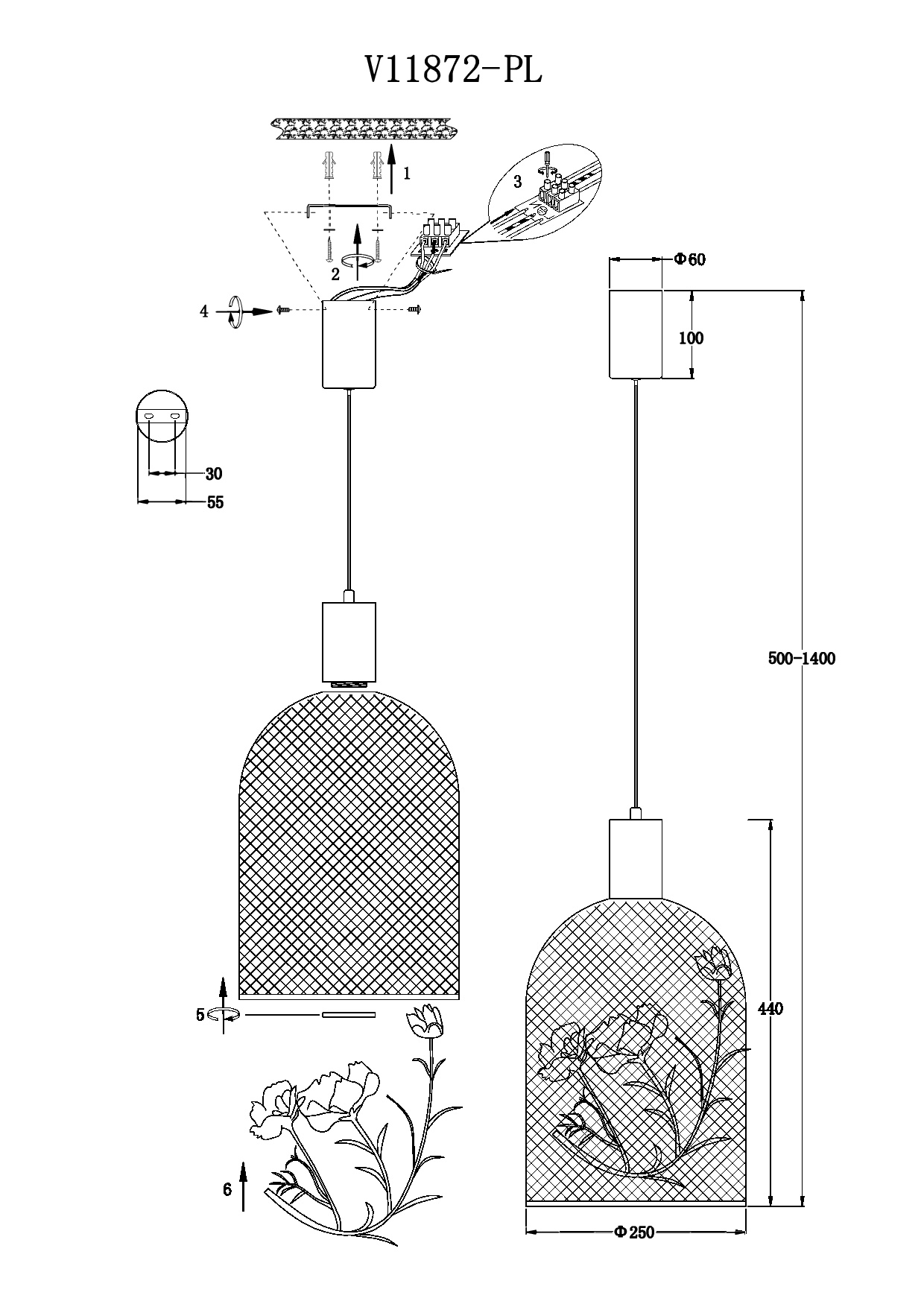 Светильник подвесной светодиодный Moderli V11872-PL Ophelia — изображение 4