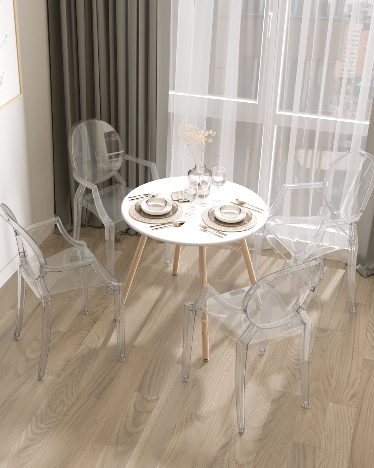 Стол Oslo Round WT New белый — изображение 3