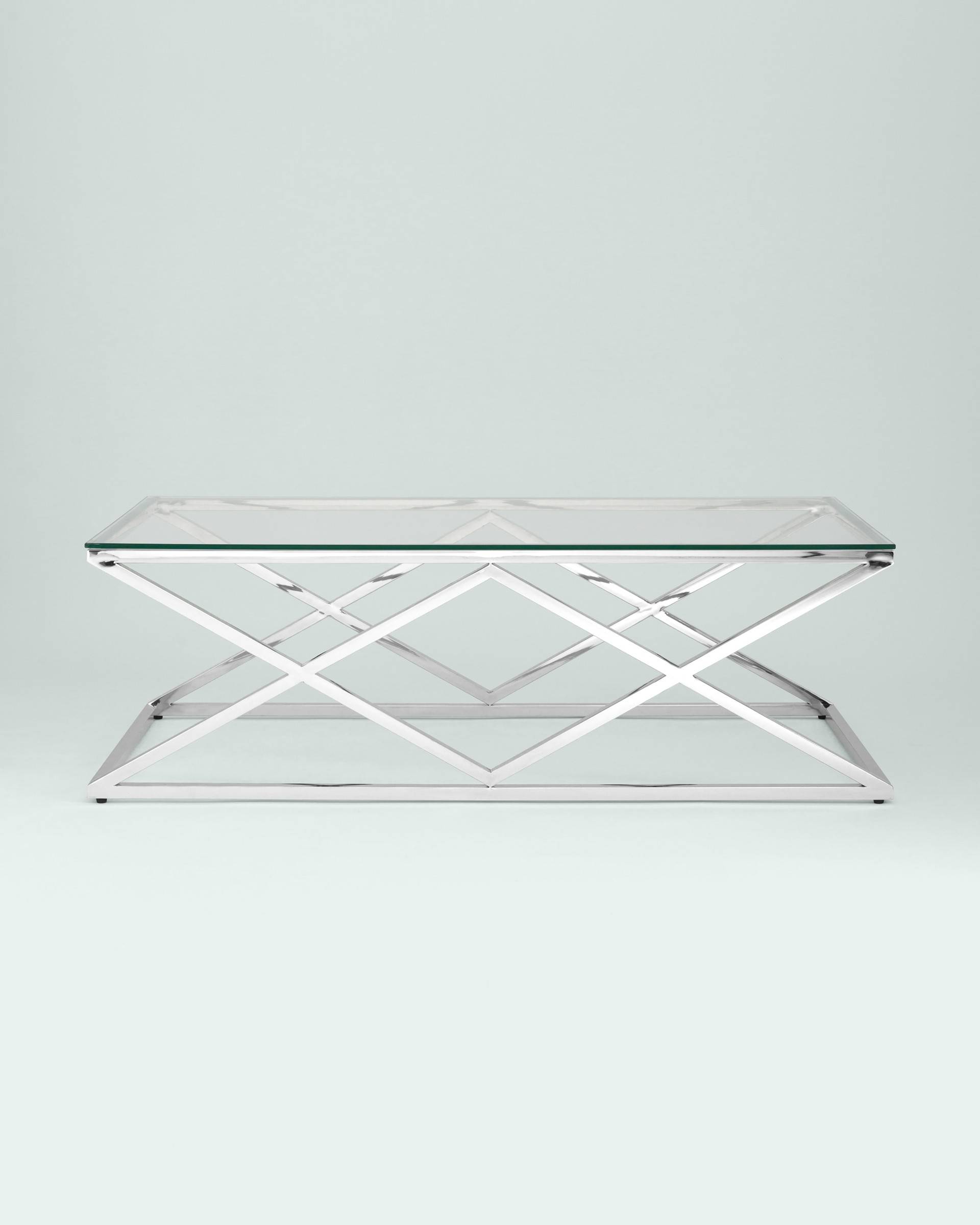 Журнальный стол 120*60 ИНСИГНИЯ серебро — изображение 5