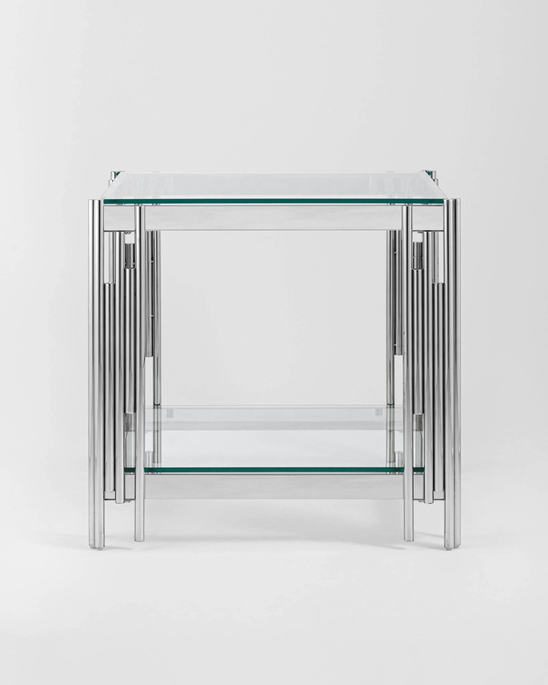 Журнальный столик 55*55 ГЭТСБИ серебро — изображение 5