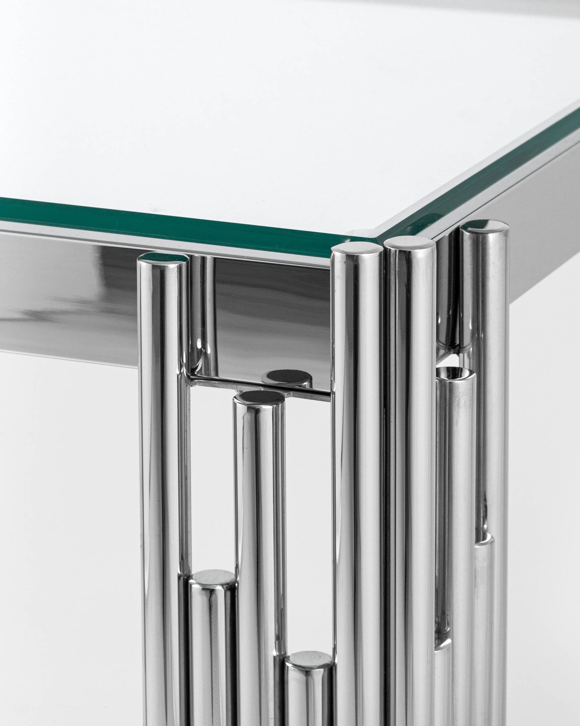 Журнальный столик 55*55 ГЭТСБИ серебро — изображение 6