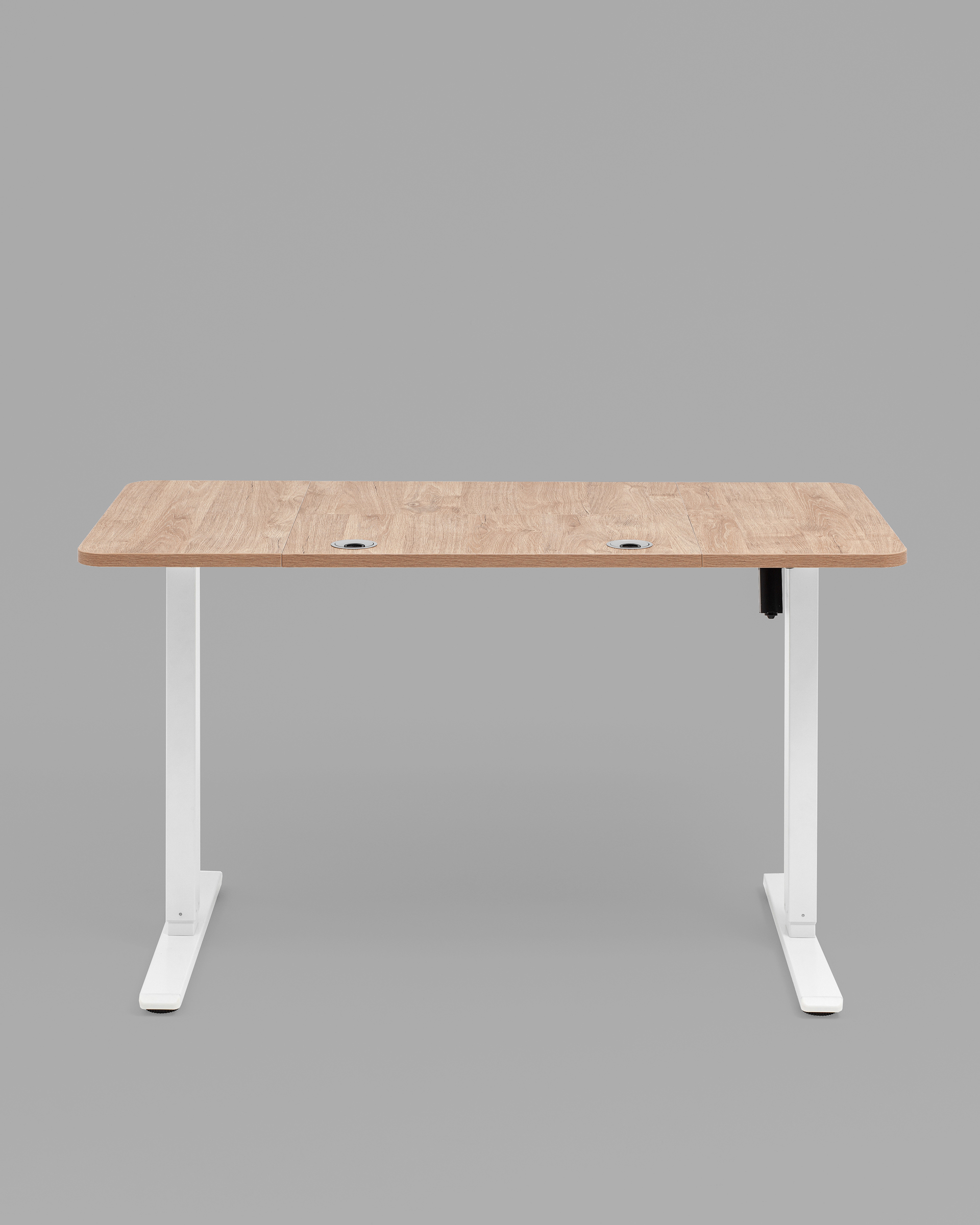 Стол с регулировкой высоты, 1 мотор, память 3 уровня высоты,белый, 140*60 см, светлое дерево — изображение 3