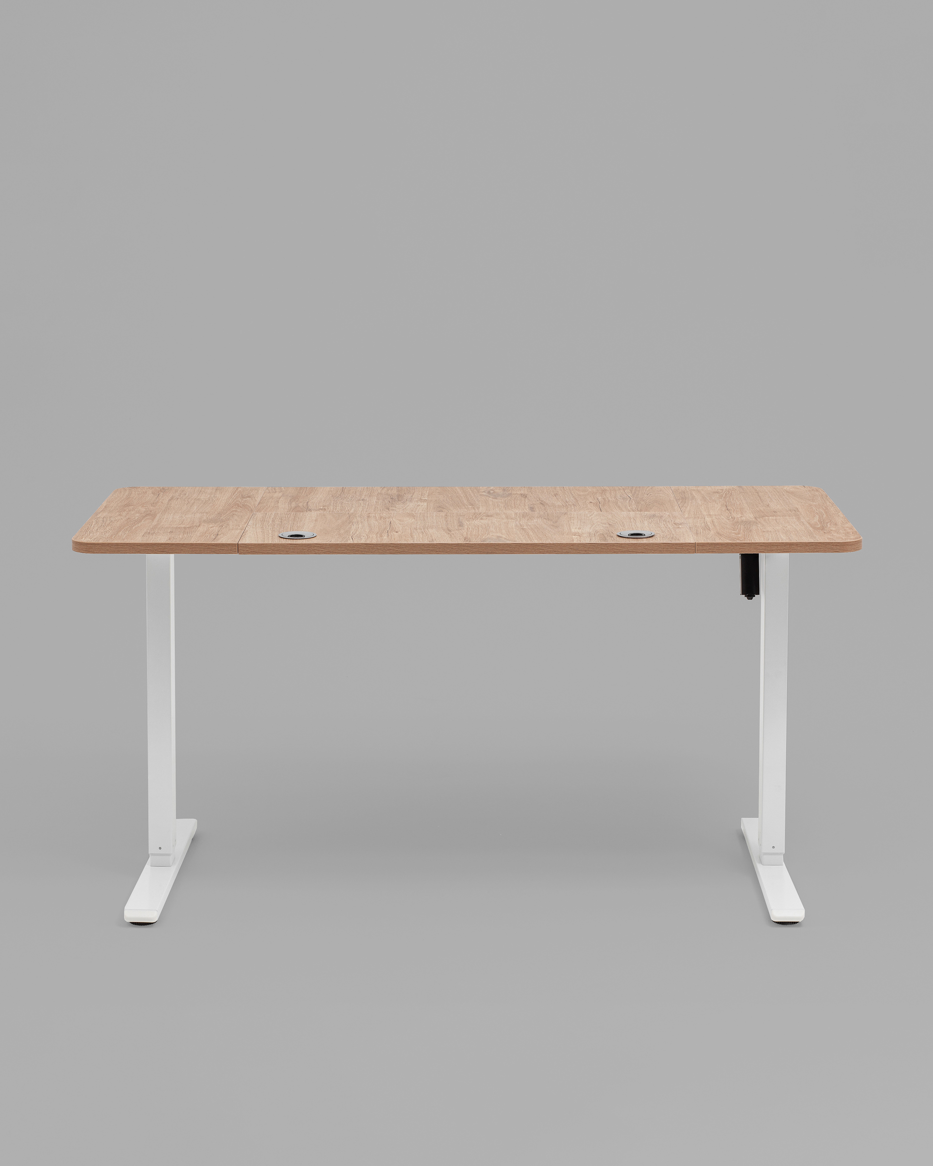 Стол с регулировкой высоты, 1 мотор, память 3 уровня высоты,белый, 140*60 см, светлое дерево — изображение 4