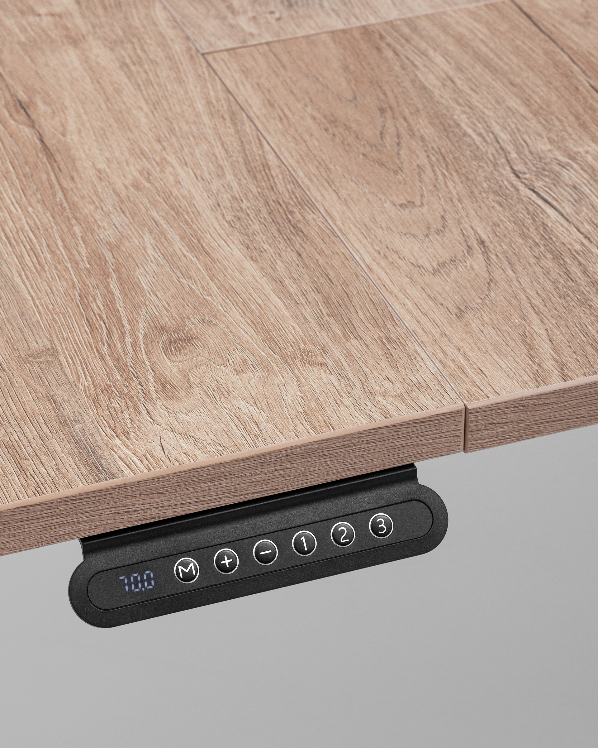 Стол с регулировкой высоты, 1 мотор, память 3 уровня высоты,белый, 120*60 см, светлое дерево — изображение 7