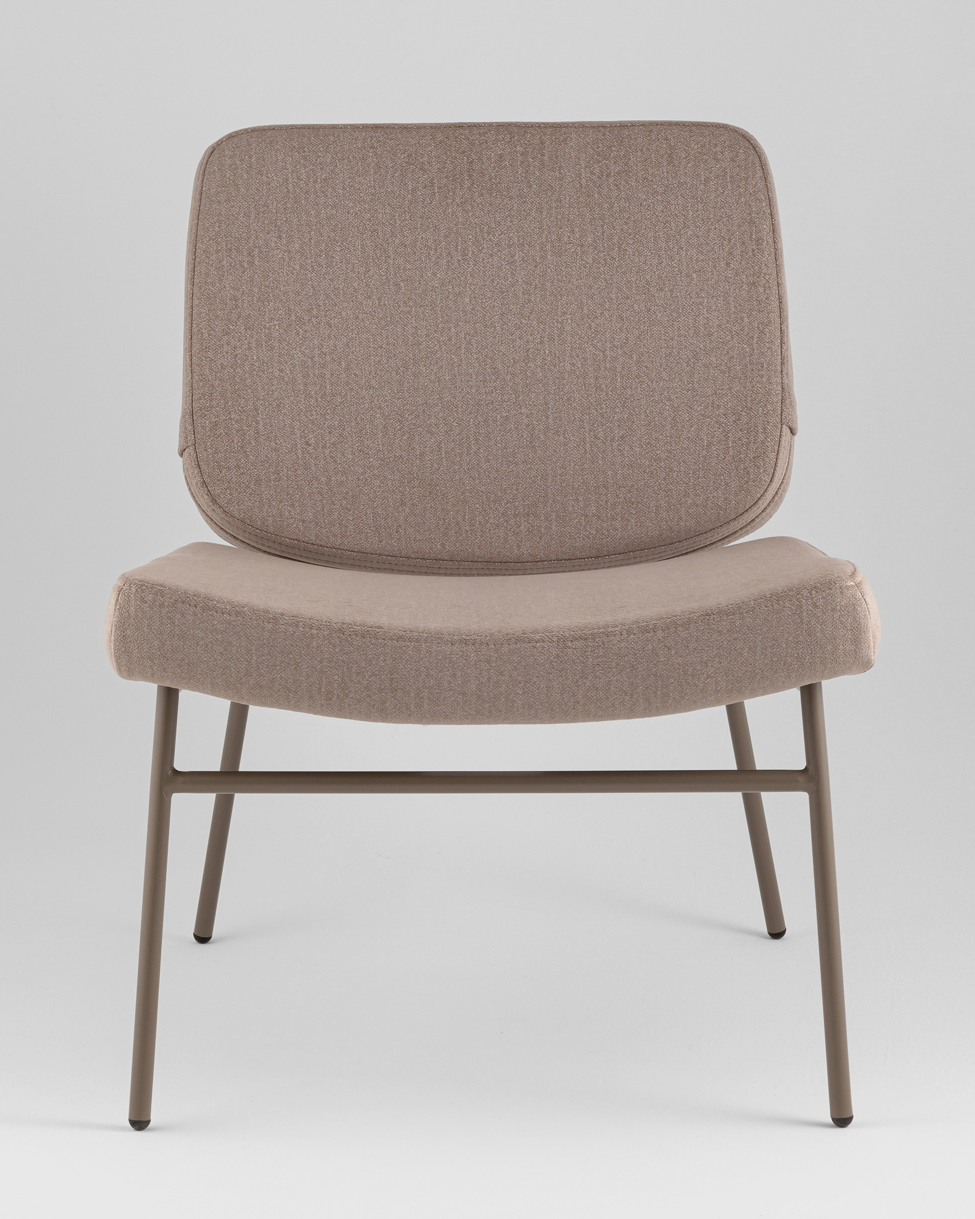 Кресло Эбигейл велюр бежевый, каркас бежево-серый — изображение 3