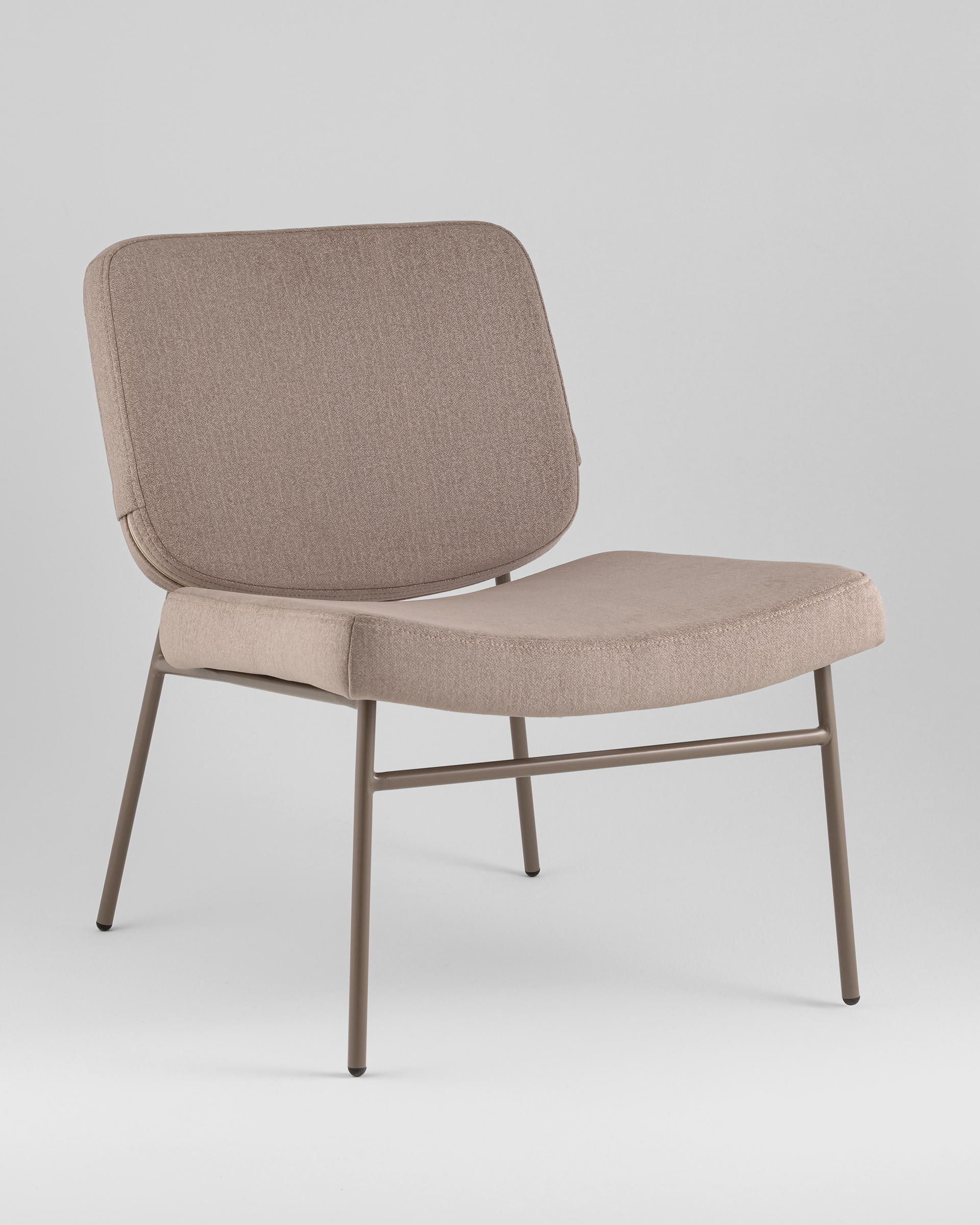 Кресло Эбигейл велюр бежевый, каркас бежево-серый — изображение 2