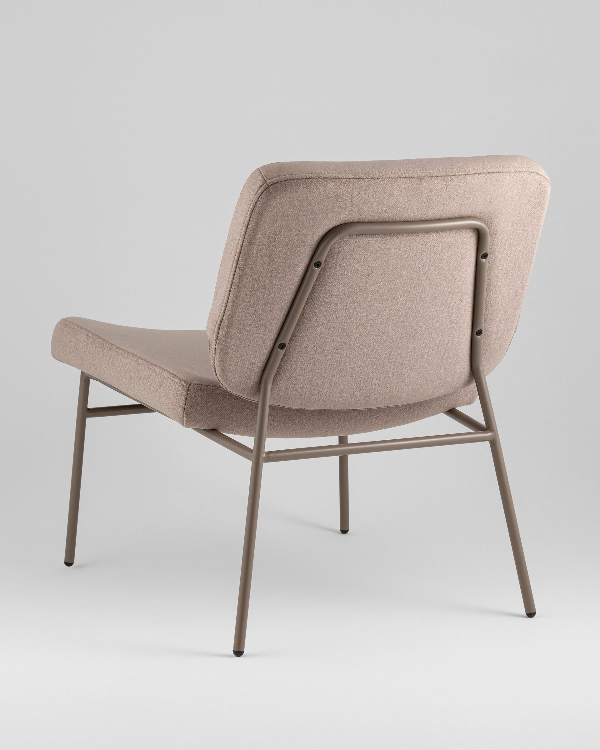 Кресло Эбигейл велюр бежевый, каркас бежево-серый — изображение 6