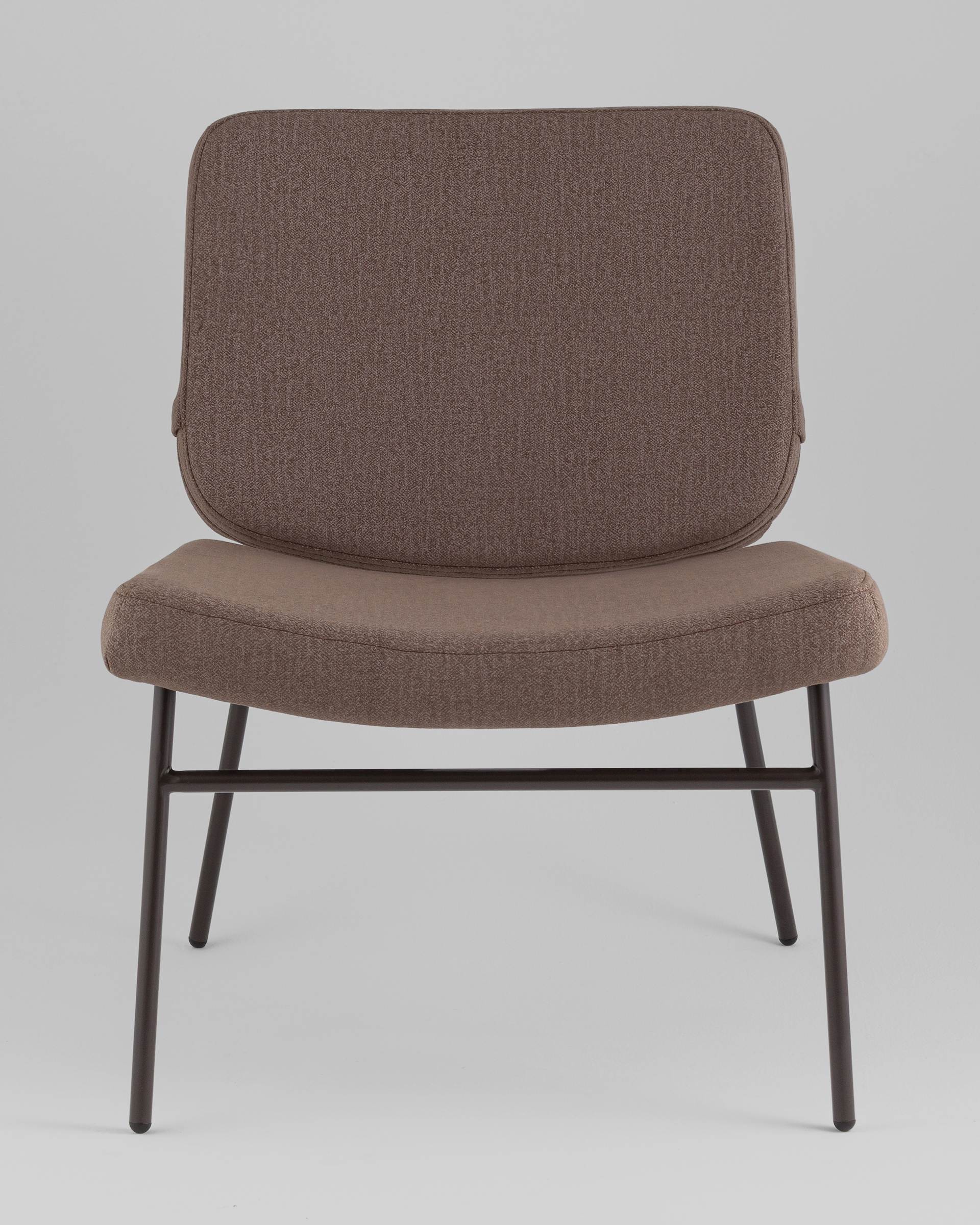 Кресло Эбигейл велюр коричневый, каркас серо-коричневый — изображение 3