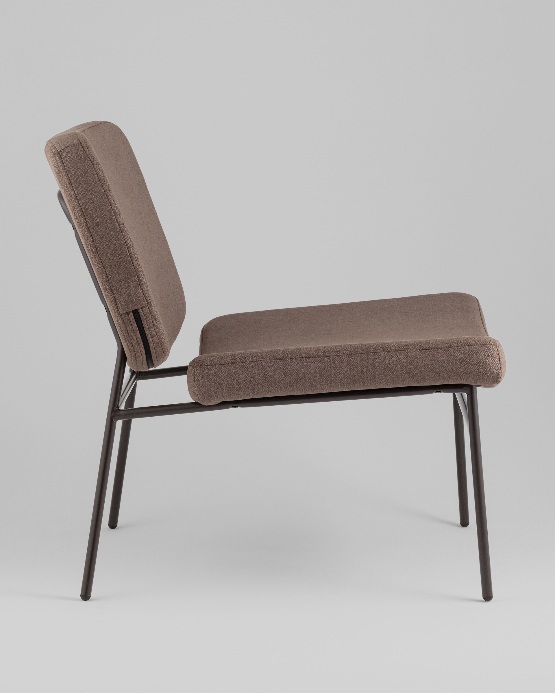 Кресло Эбигейл велюр коричневый, каркас серо-коричневый — изображение 4