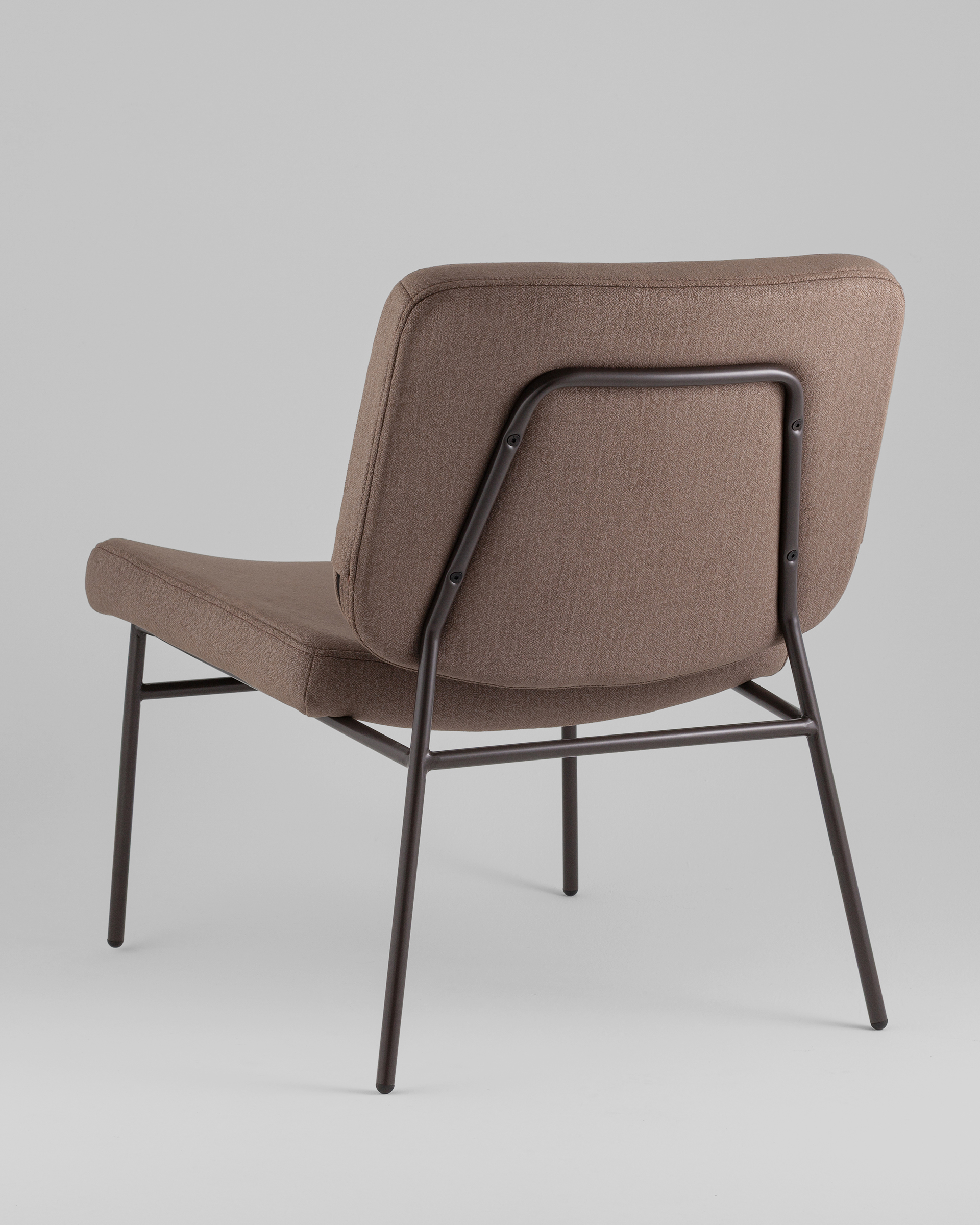 Кресло Эбигейл велюр коричневый, каркас серо-коричневый — изображение 6