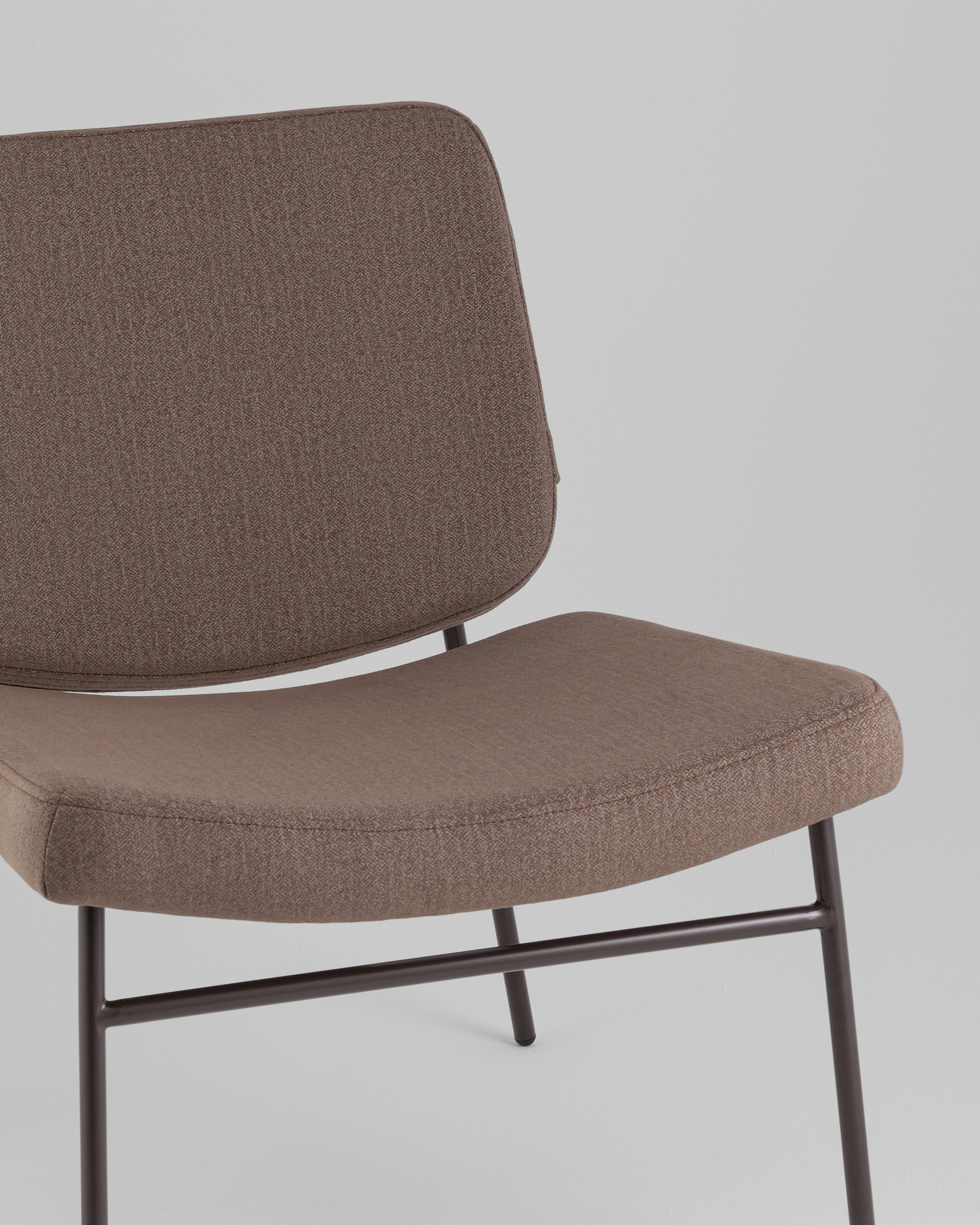 Кресло Эбигейл велюр коричневый, каркас серо-коричневый — изображение 8
