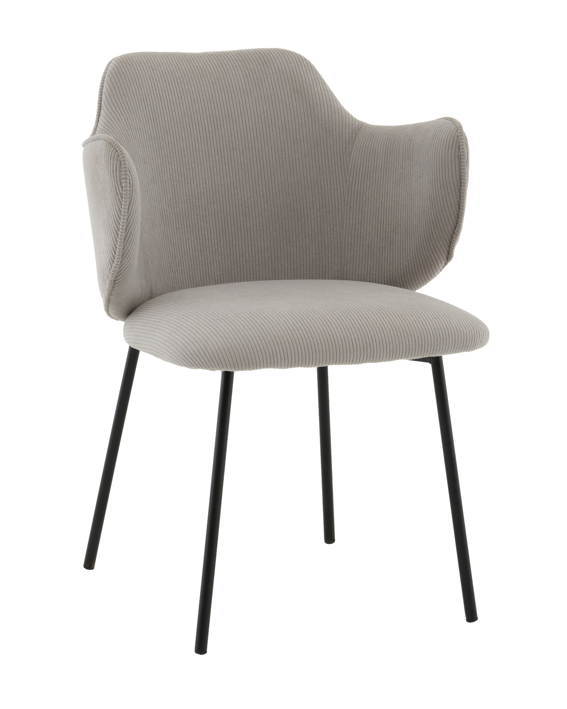 Стул Джиннет NEW велюр светло-серый