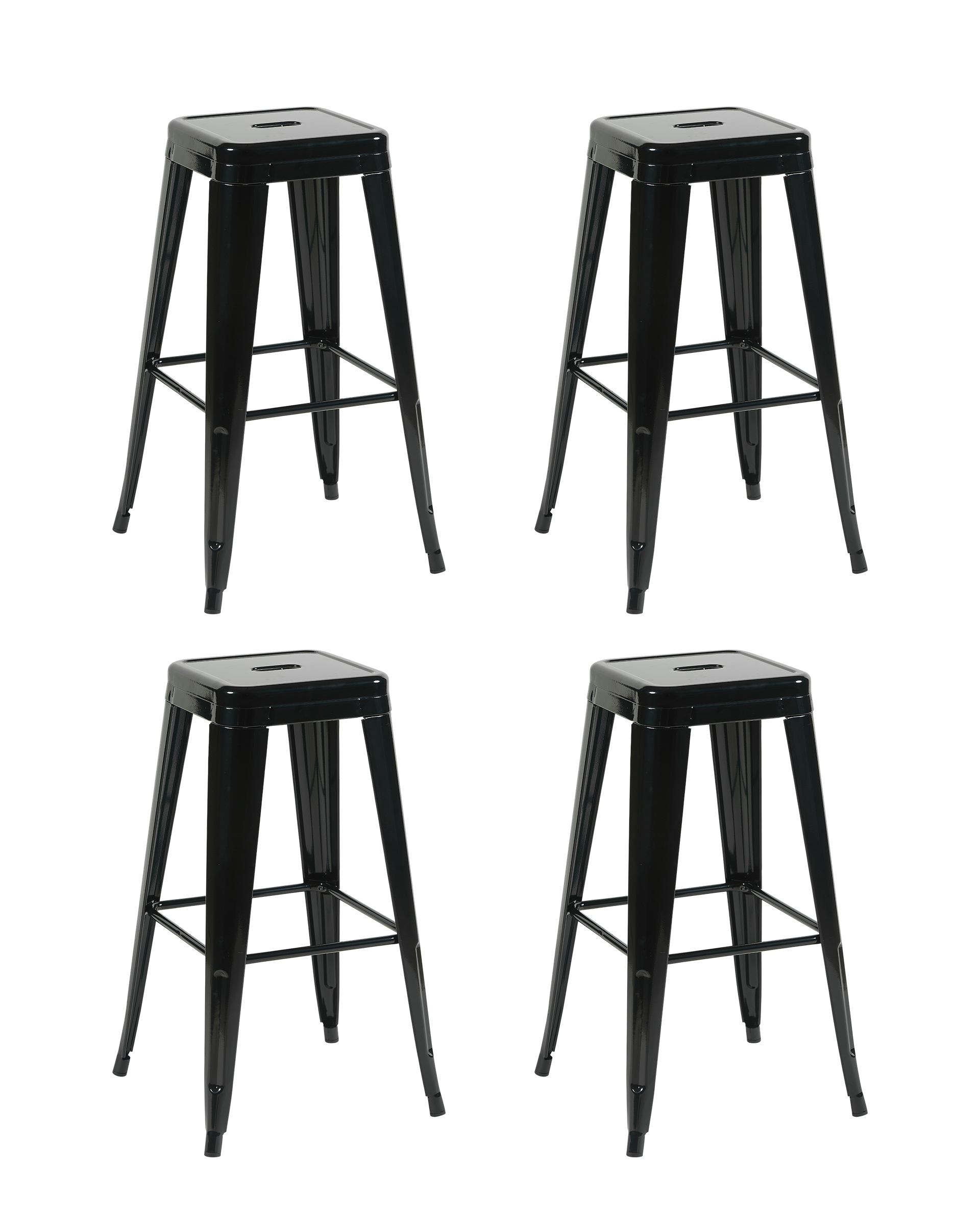 Стул барный TOLIX черный глянцевый KD 4 шт.