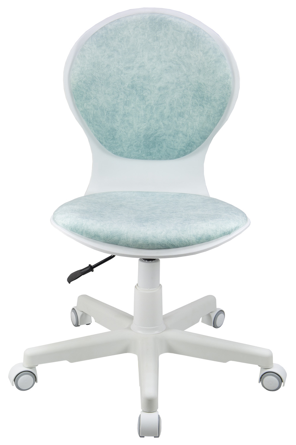 Кресло 1139 FW PL White велюр Bliss 10 голубой