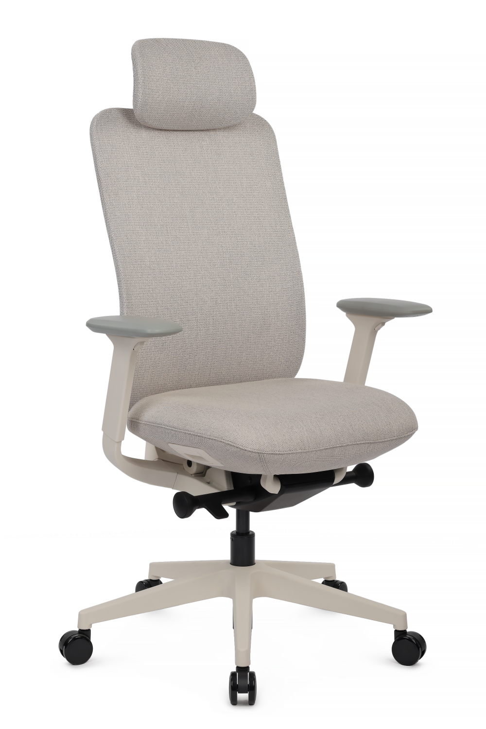 Кресло Antler EAN-001AW Белый пластик/Светло-бежевый