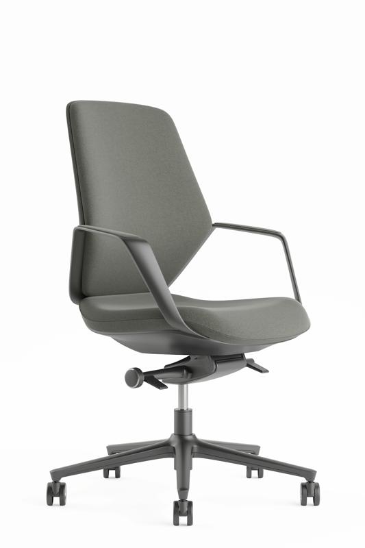 Кресло Davos-M STAR-C-M Темно-серый/Металл Черный