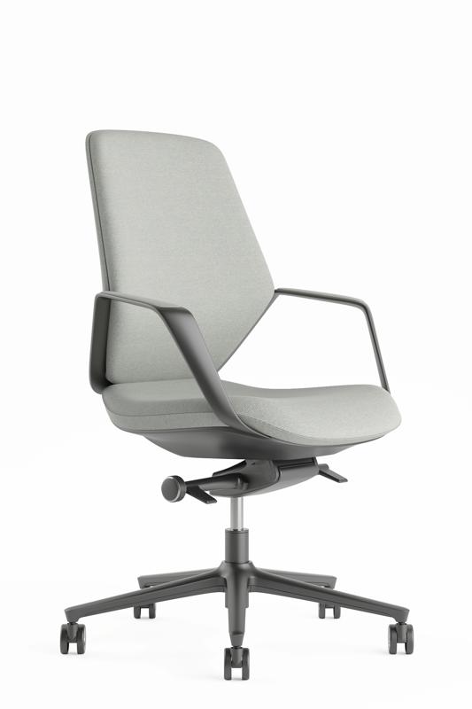 Кресло Davos-M STAR-C-M Светло-серый/Металл Черный