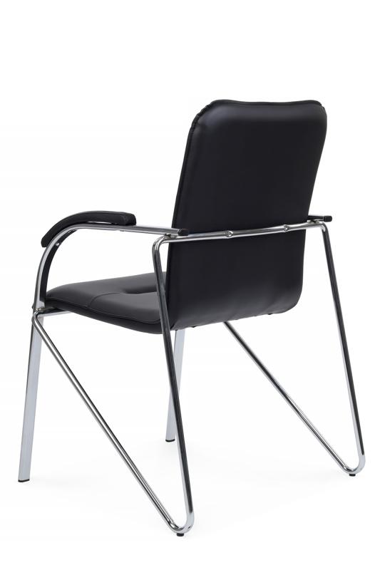 Стул самба с мягкими подлокотниками SMB-01H Хром гальв. Черный — изображение 5