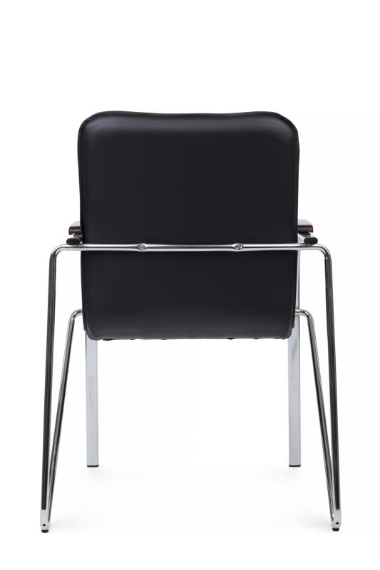 Стул самба с деревянными подлокотниками SMB-02H Хром гальв. Черный — изображение 4