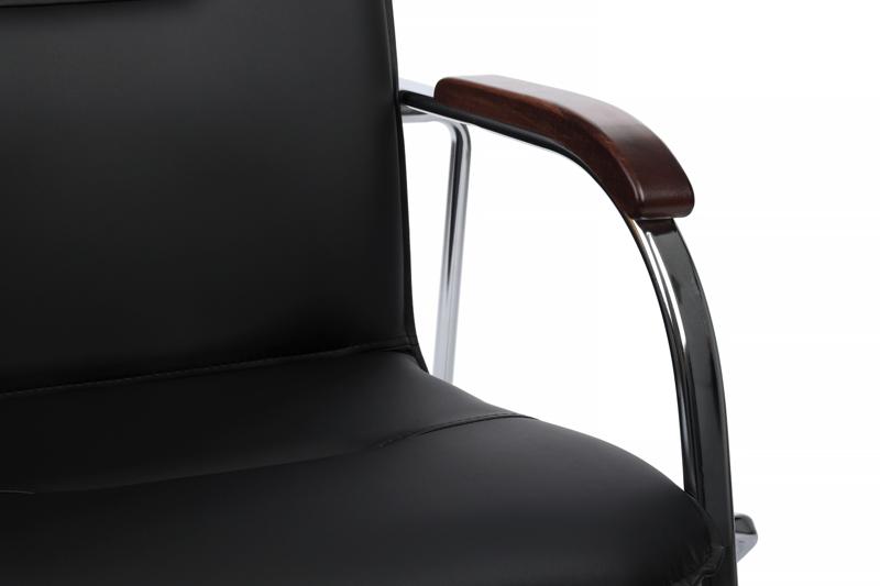 Стул самба с деревянными подлокотниками SMB-02H Хром гальв. Черный — изображение 9