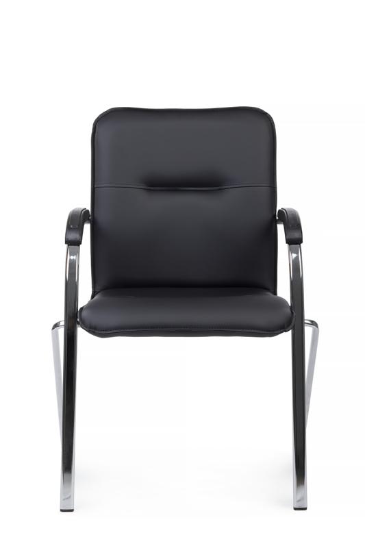 Стул самба с пластиковыми подлокотниками SMB-03H Хром гальв. Черный — изображение 8