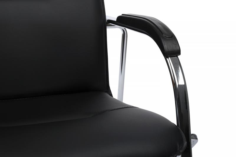 Стул самба с пластиковыми подлокотниками SMB-03H Хром гальв. Черный — изображение 9