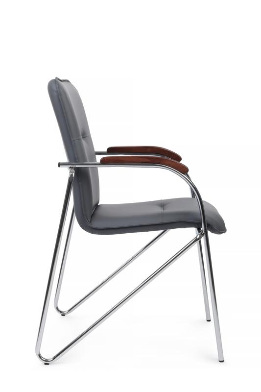 Стул самба с деревянными подлокотниками SMB-02H Хром гальв. Серый — изображение 2