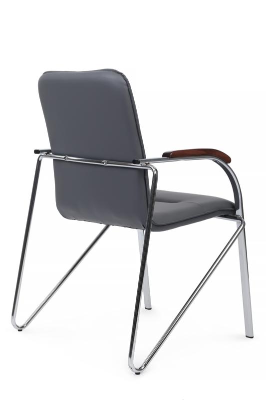 Стул самба с деревянными подлокотниками SMB-02H Хром гальв. Серый — изображение 3