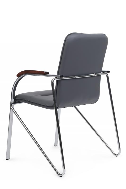 Стул самба с деревянными подлокотниками SMB-02H Хром гальв. Серый — изображение 5