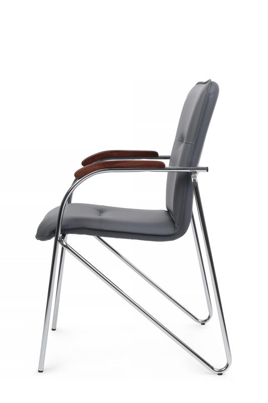 Стул самба с деревянными подлокотниками SMB-02H Хром гальв. Серый — изображение 6