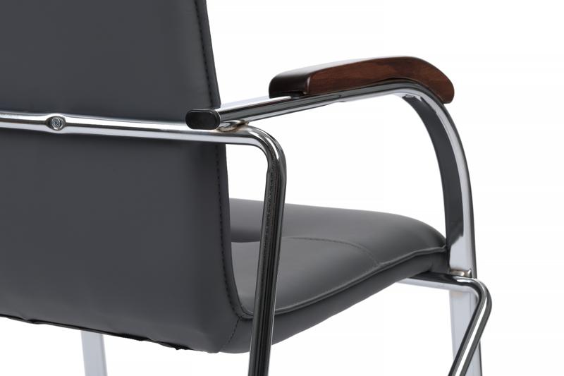 Стул самба с деревянными подлокотниками SMB-02H Хром гальв. Серый — изображение 10