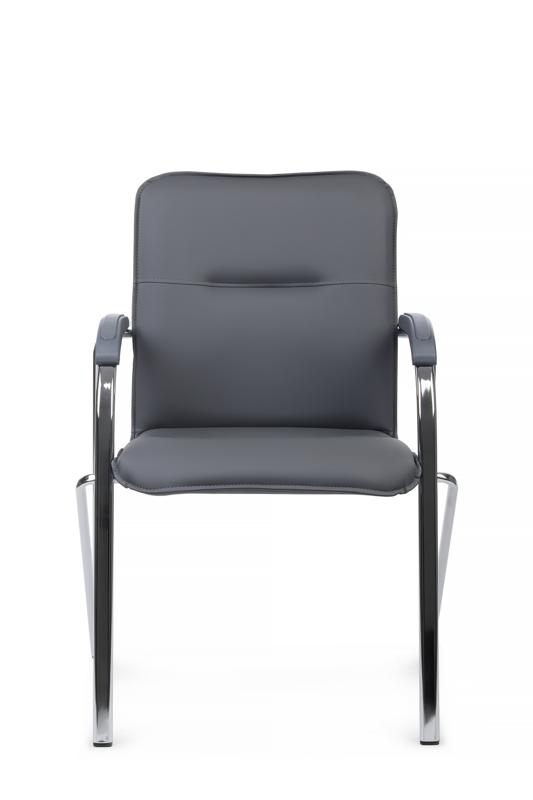 Стул самба с пластиковыми подлокотниками SMB-03H Хром гальв. Серый — изображение 8