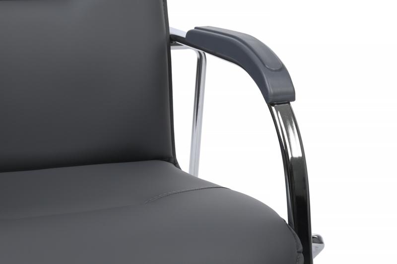 Стул самба с пластиковыми подлокотниками SMB-03H Хром гальв. Серый — изображение 9