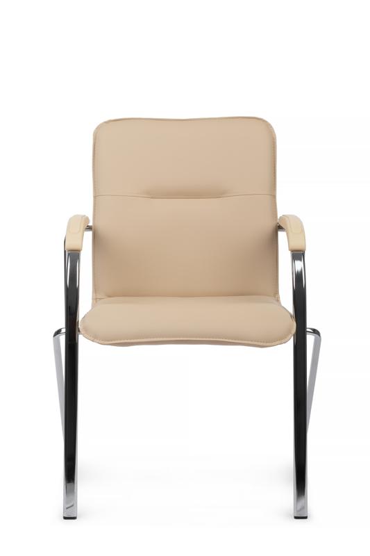 Стул самба с пластиковыми подлокотниками SMB-03H Хром гальв. Бежевый — изображение 8