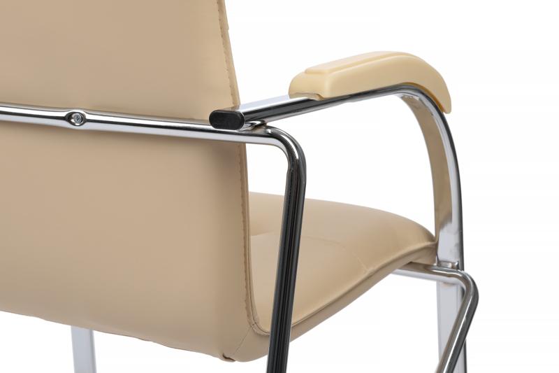 Стул самба с пластиковыми подлокотниками SMB-03H Хром гальв. Бежевый — изображение 10