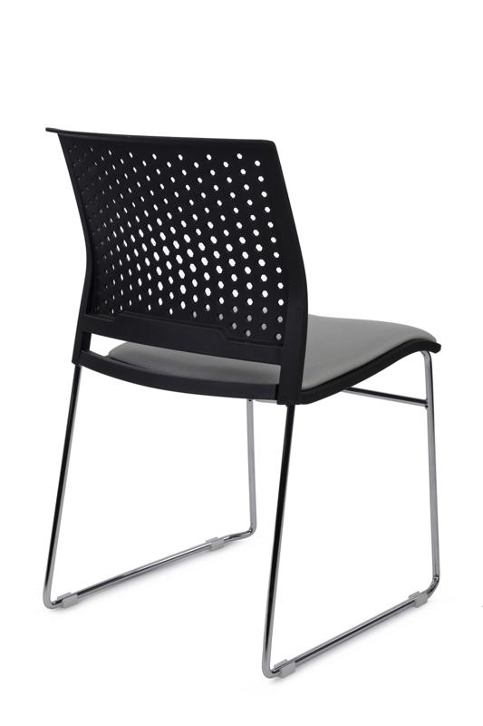 Кресло Колор RCH D918B Черный пластик/Серая ткань — изображение 3