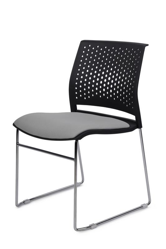 Кресло Колор RCH D918B Черный пластик/Серая ткань — изображение 7