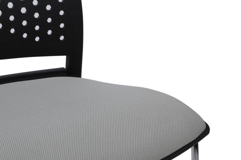Кресло Колор RCH D918B Черный пластик/Серая ткань — изображение 9