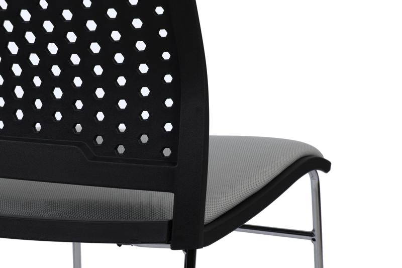 Кресло Колор RCH D918B Черный пластик/Серая ткань — изображение 10